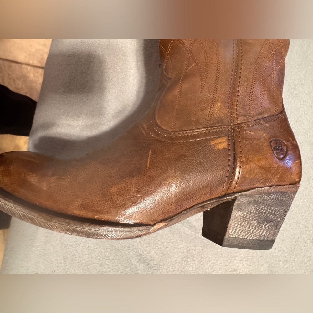 Ariat Brown Leather Knee-High Riding Boots Size 6B - Picture 4 of 9